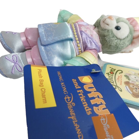 Gelatoni Friend of Duffy Stuffed Toy Cat Disney Hong Kong Chain Plush Bag Charm - Picture 2 of 9